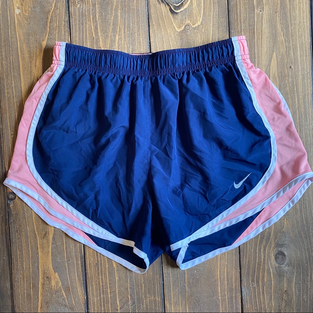 Navy & Pink Nike Dry Tempo Shorts
